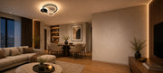 Lustra LED cu cristal PRISMIQ 45W, 3 Cercuri, lumina Rece/Calda/Neutra, Negru - 01_LL654-300BK.png