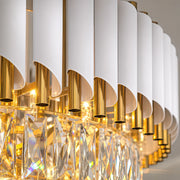 Lustre Cristal VERSAILLES Elegance 8x E14, Diamètre 50cm, Or Brillant et Blanc, Hauteur Réglable - 02_CC900-500WH.png