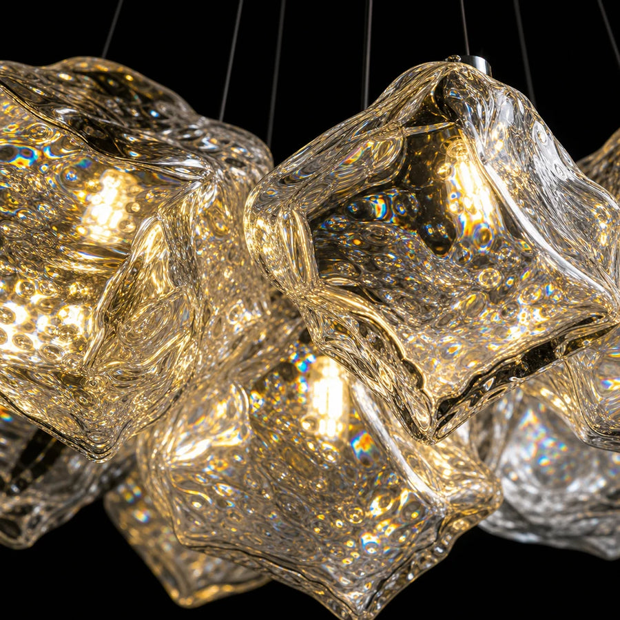ECOLUCE MODERN Lustre, Globe, 7xE27, Hauteur Ajustable, Chrome - 02_LC815-7CH.png