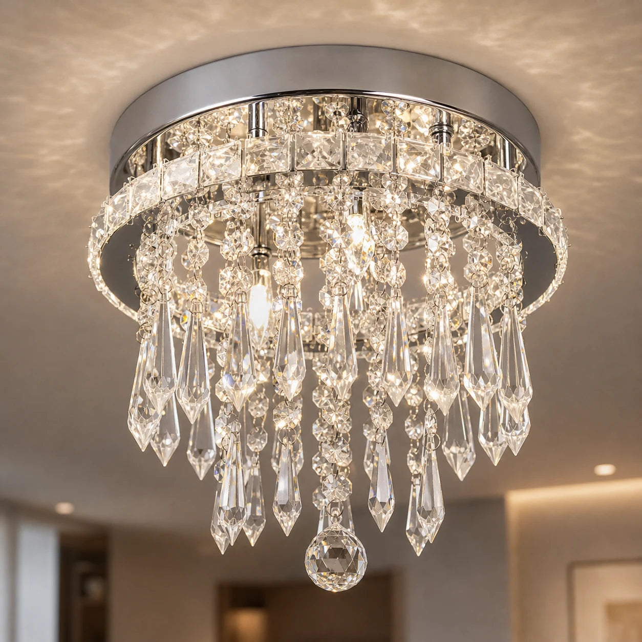 Lustre LED rond Alberico, 17 W, lumière froide/chaude/neutre, cristal, chrome brillant - 02_LL010.png