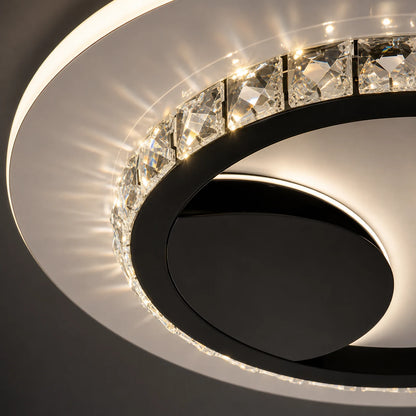 Lustre LED en cristal ARIELLA 39W, Rond, Lumière Froide/Chaude/Neutre, Noir - 02_LL602BK.png