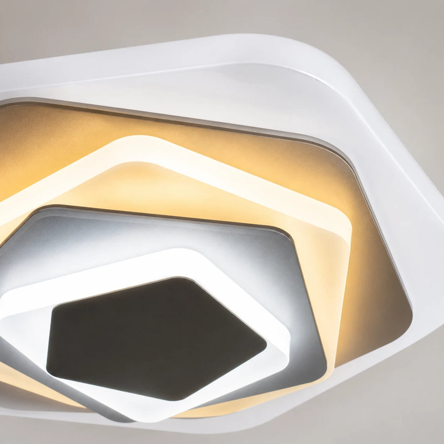 Lustre LED SIENA 40W, Diamètre 23cm, Lumière Froide/Chaude/Neutre, Blanc - 02_LL660WH.png