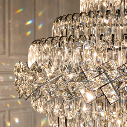 Lustre en cristal WINDSOR Grande Supremo 14xE14, diamètre 60X90cm, chrome brillant, hauteur réglable - 03_CC800-600X900CH.png