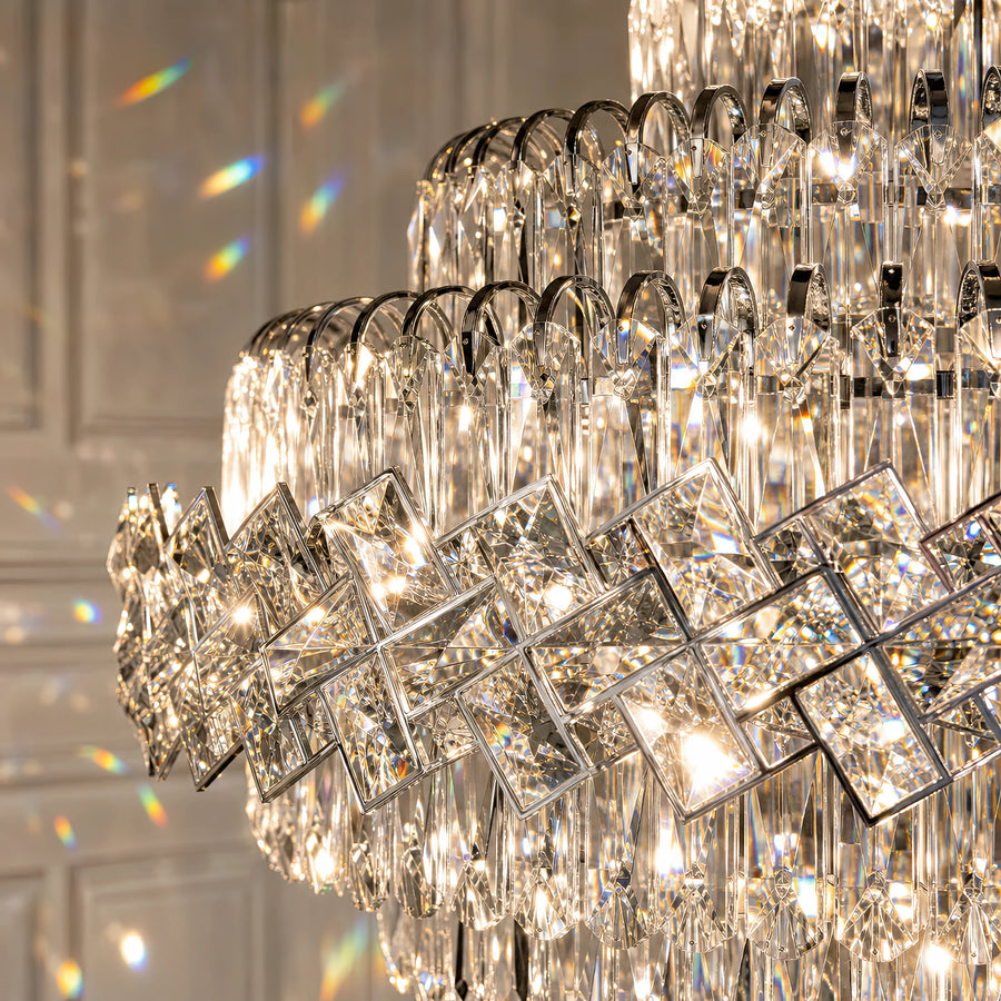 Lustre en cristal WINDSOR Grande Supremo 14xE14, diamètre 60X90cm, chrome brillant, hauteur réglable - 03_CC800-600X900CH.png