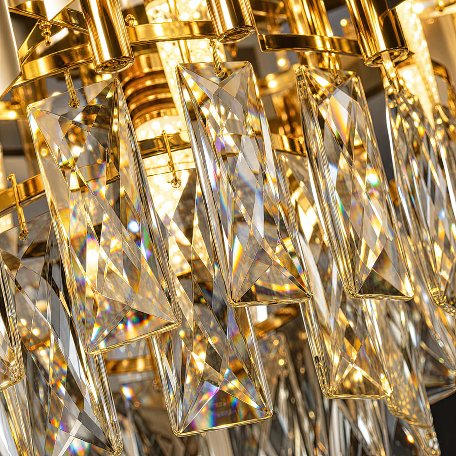 Lustre Cristal VERSAILLES Nobile 5xE14, Diamètre 40cm, Or Brillant et Blanc - 03_CC900-400WH.png