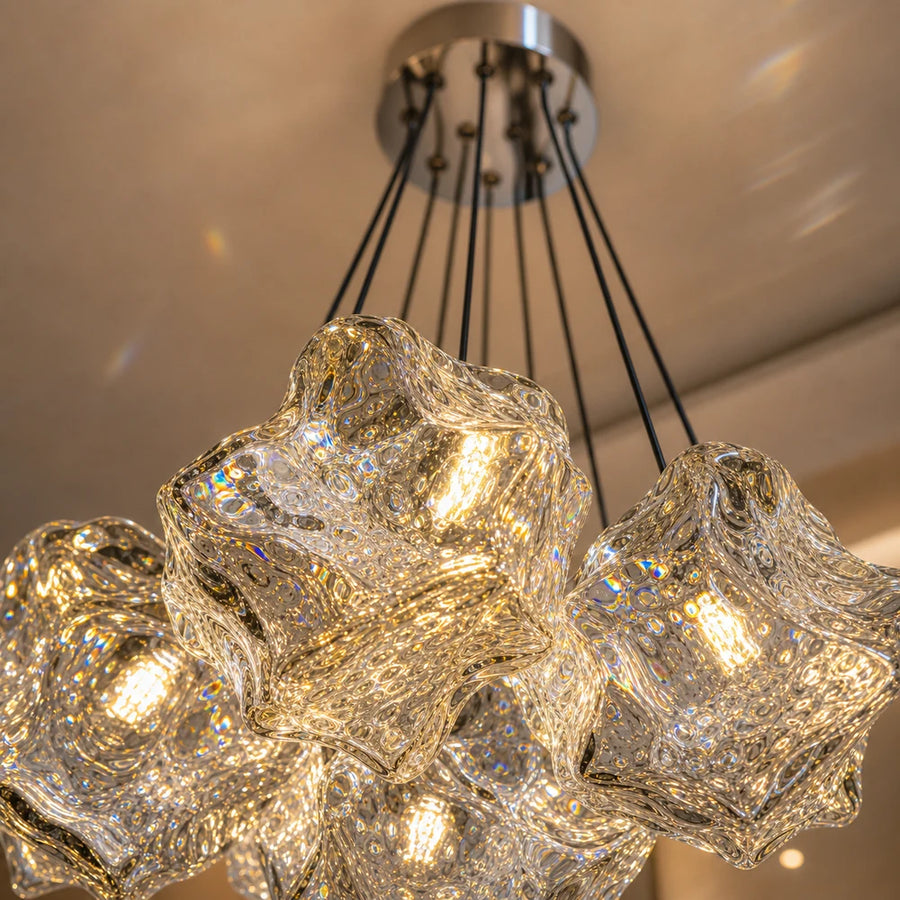 ECOLUCE MODERN Lustre, Globe, 7xE27, Hauteur Ajustable, Chrome - 03_LC815-7CH.png