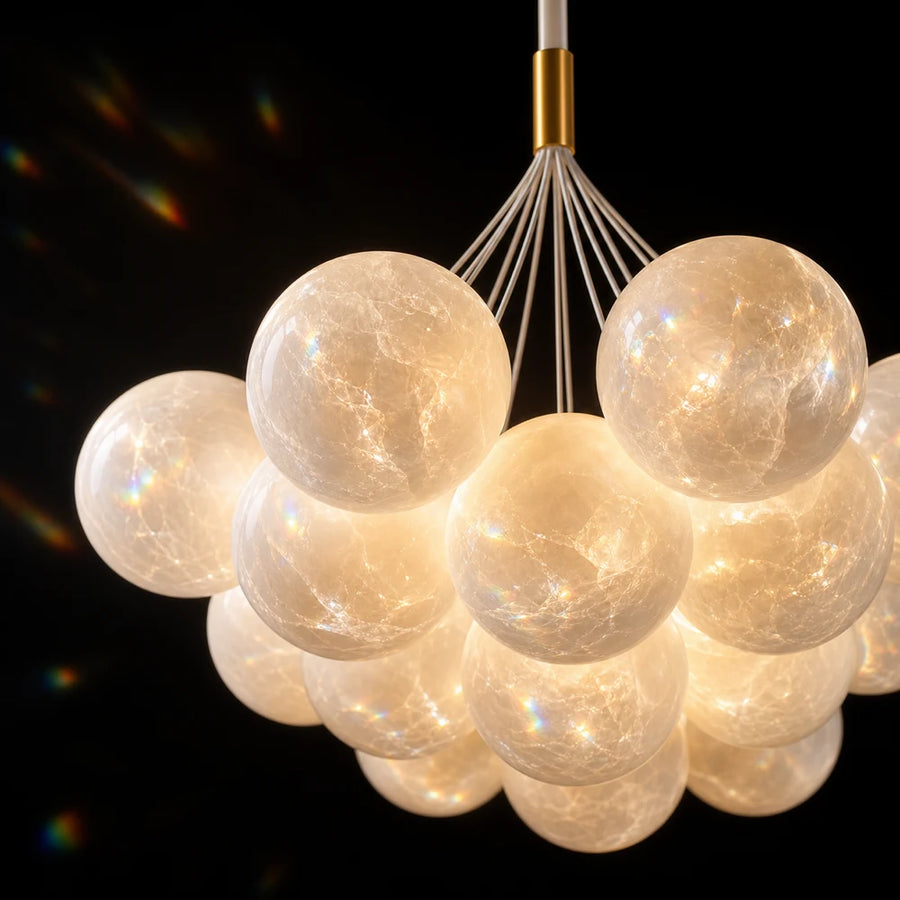 Lustre MODERNE, Type Pendule, LOFT Bagliore, Globe, 7xE27, Hauteur Ajustable, Or - 03_LC816-7GD.png