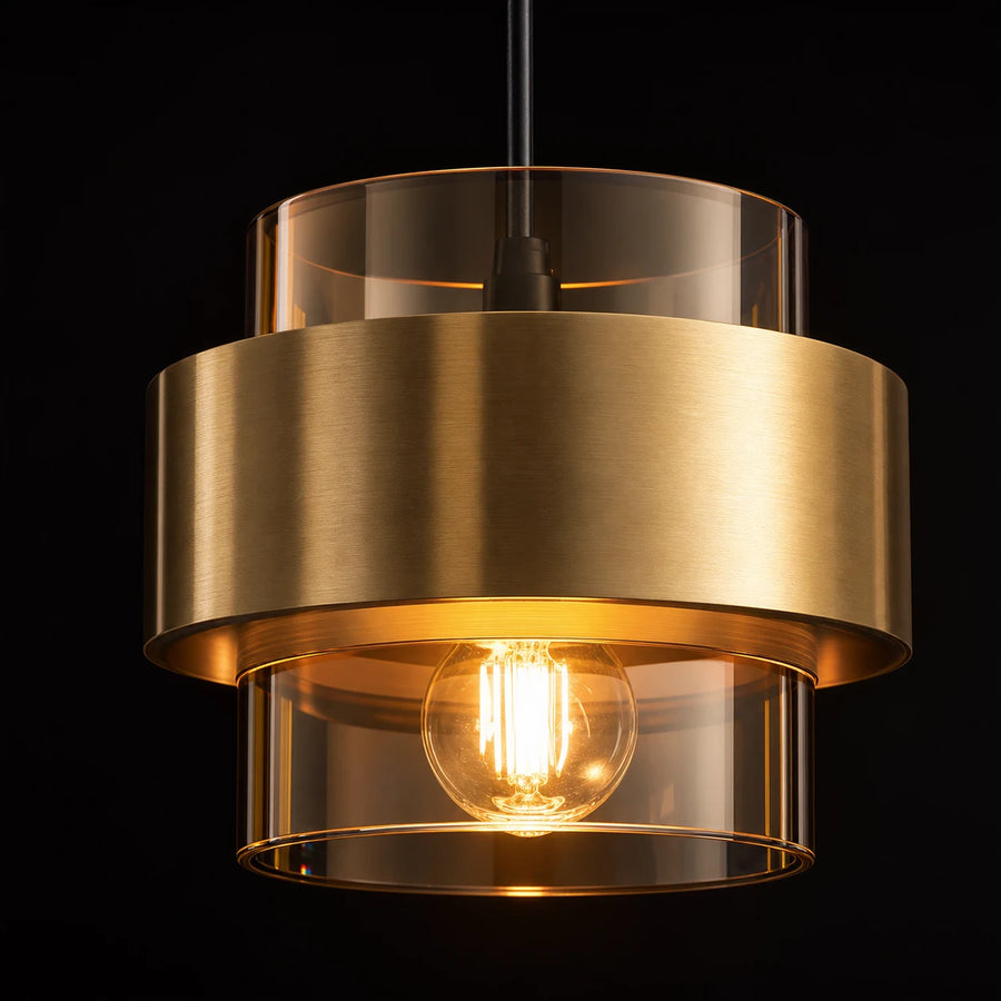Lustre suspendu LC866/1TN, 1XE27, hauteur réglable, verre et métal - 03_LC866-1TN.png