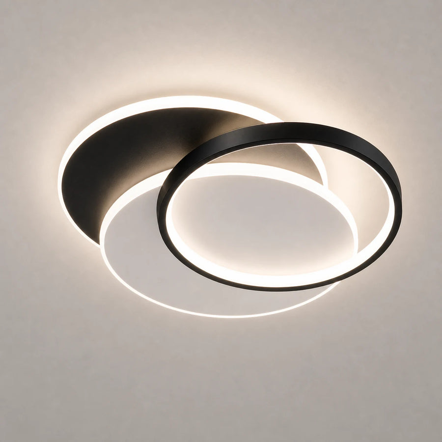 Lustra LED cu telecomanda CHIARA 67W, 3 Cercuri, lumina Rece/Calda/Neutra, Dimabila, Negru - LT633-500R_cover.png