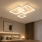 Lustra LED cu telecomanda ZOE, 60W, 3 Patrate, lumina Rece/Calda/Neutra, Dimabila, Alb, Metal si Acril - LT808-3WH_bedroom.png