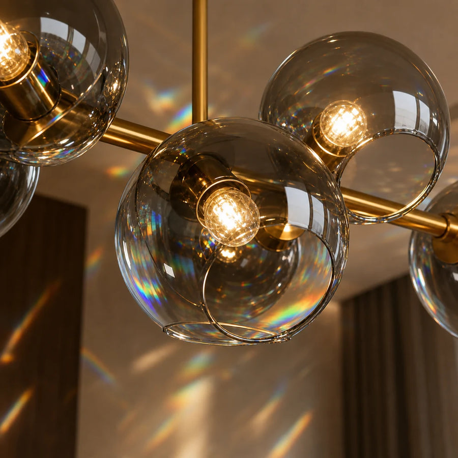 Lustre Globe, MODEST Grand, 8xE27, Or, Métal - 04_LC809-8.png