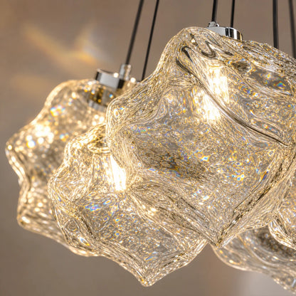 ECOLUCE MODERN Lustre, Globe, 7xE27, Hauteur Ajustable, Chrome - 04_LC815-7CH.png