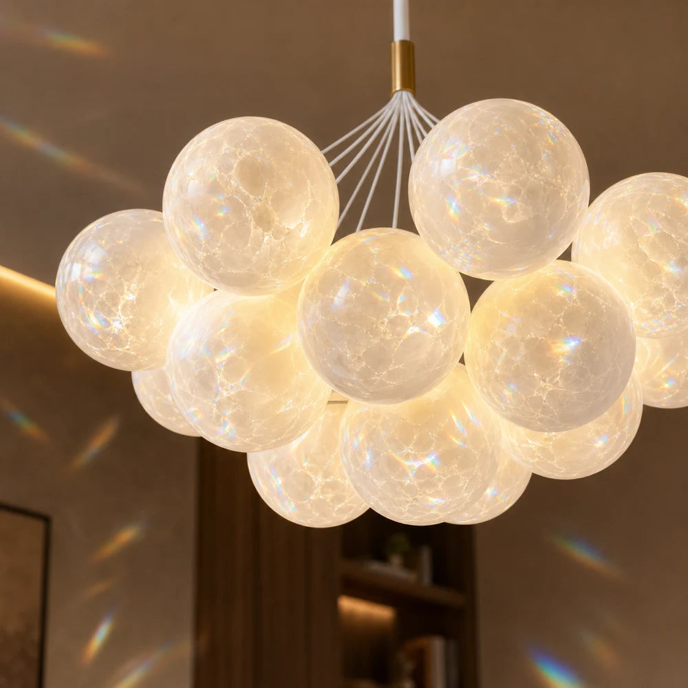 Lustre MODERNE, Type Pendule, LOFT Bagliore, Globe, 7xE27, Hauteur Ajustable, Or - 04_LC816-7GD.png