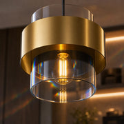 Lustre suspendu LC855/3LGY, 3XE27, hauteur réglable, verre et métal - 04_LC855-3LGY.png