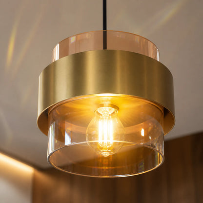 Lustre suspendu LC866/1TN, 1XE27, hauteur réglable, verre et métal - 04_LC866-1TN.png