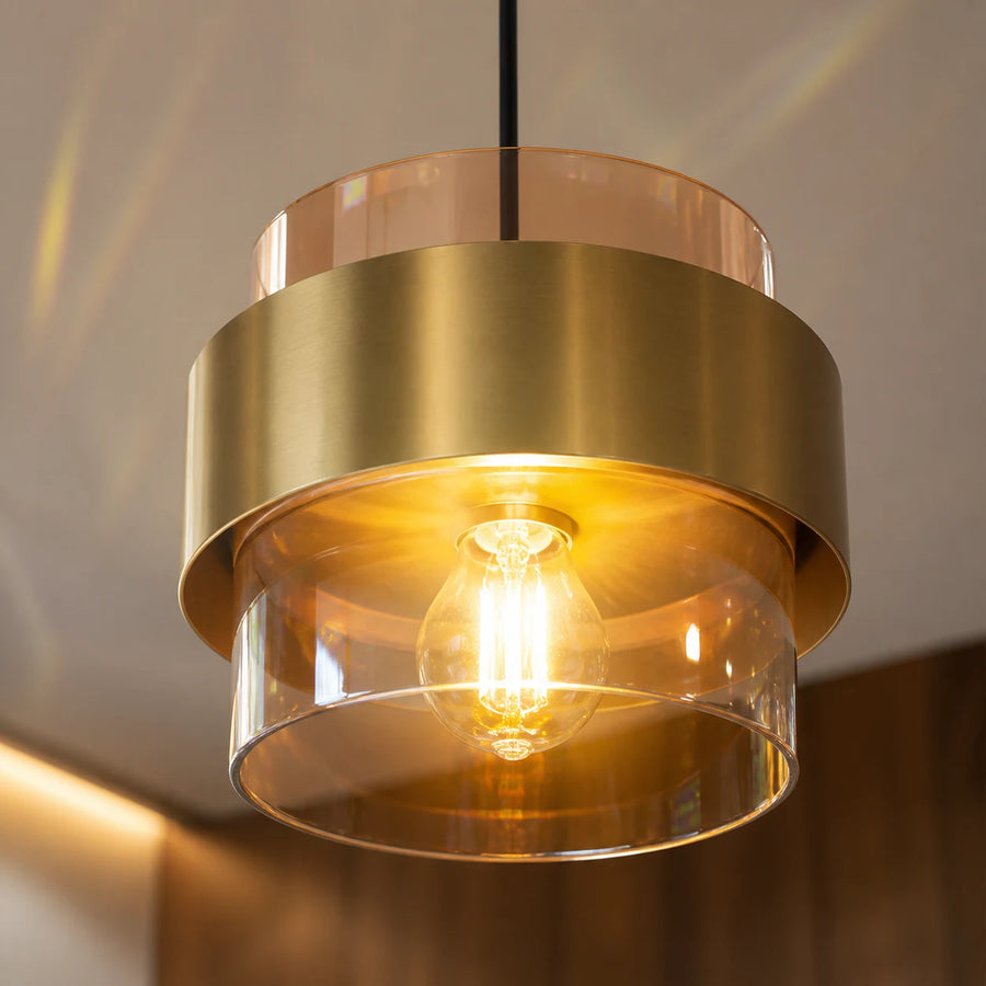 Lustre suspendu LC866/1TN, 1XE27, hauteur réglable, verre et métal - 04_LC866-1TN.png