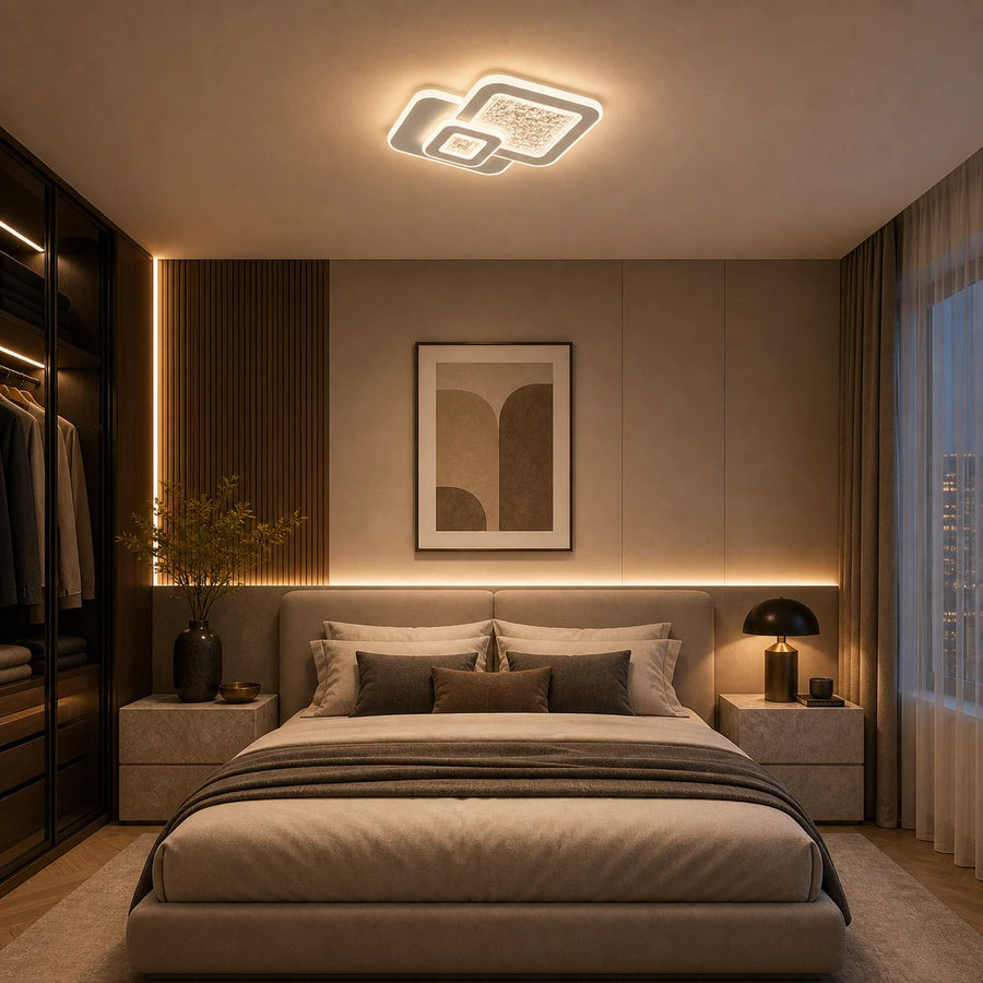 Lustre LED SQUARE 57W, 3 Carrés, Lumière Froid/Chaud/Neutre, Blanc - 04_LL647-300P.png