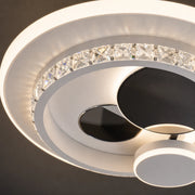 Lustre LED avec cristal HELIOX, 37W, 4 Cercles, Lumière Froid/Chaud/Neutre, Noir - 04_LL653-300BK.png