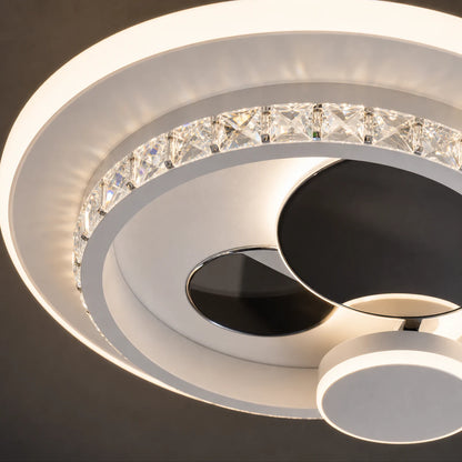 Lustre LED avec cristal HELIOX, 37W, 4 Cercles, Lumière Froid/Chaud/Neutre, Noir - 04_LL653-300BK.png