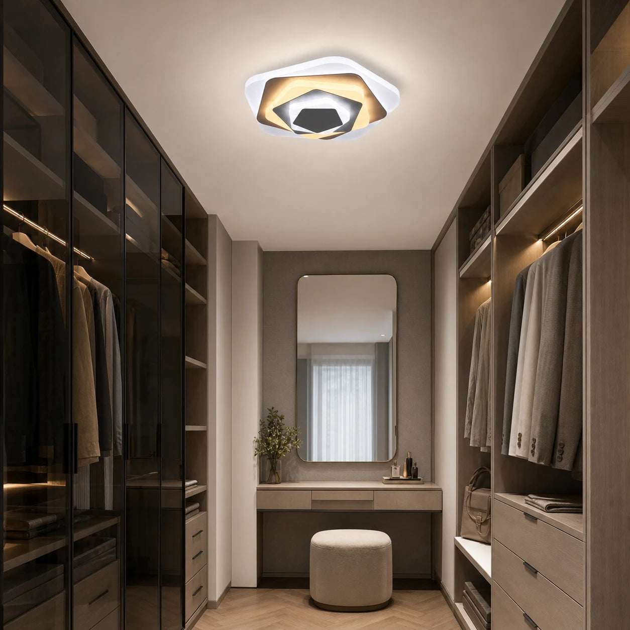 Lustre LED SIENA 40W, Diamètre 23cm, Lumière Froide/Chaude/Neutre, Blanc - 04_LL660WH.png