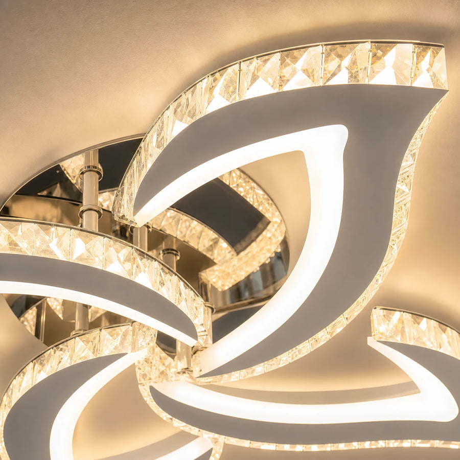 Alejandro Lustre LED avec télécommande, 71 W, 4 fleurs, lumière froide/chaude/neutre à intensité variable, Chrome - 04_LT071-4CH.png