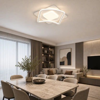 Lustra LED cu telecomanda MODERNO 53W, 2 Patrate, lumina Rece/Calda/Neutra, Dimabila, Alb - LT634-500P_place_living.png