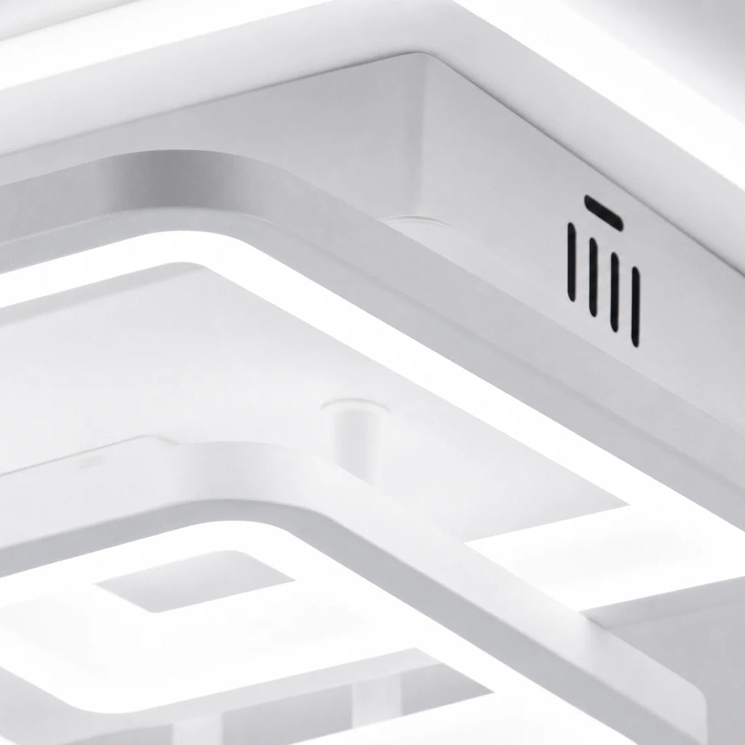 Lustra LED cu telecomanda ZOE, 60W, 3 Patrate, lumina Rece/Calda/Neutra, Dimabila, Alb, Metal si Acril - LT808-3WH_closeup6000.png