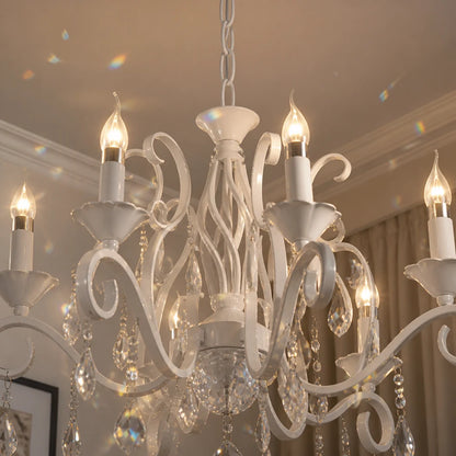 DELLI SANTI Lustre 6xE14, Diamètre 52cm, Blanc, Hauteur réglable - 05_LC130-6WH.png