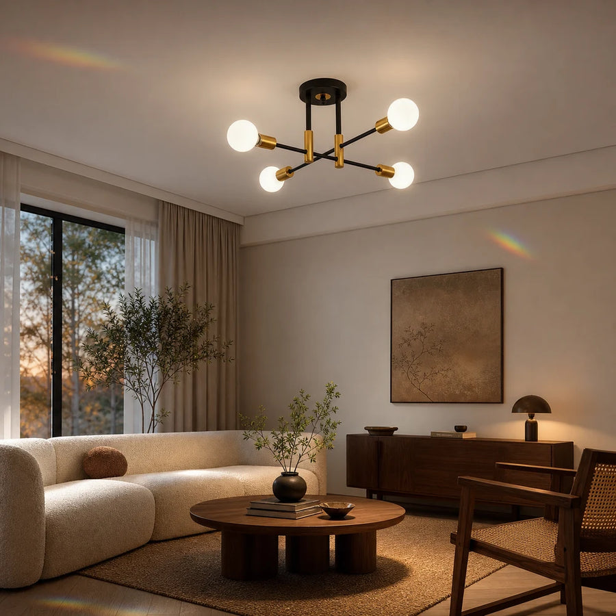 Lustre moderniste Gentile, 4x E27, noir et or, design moderne - 05_LC362-4BKGD.png