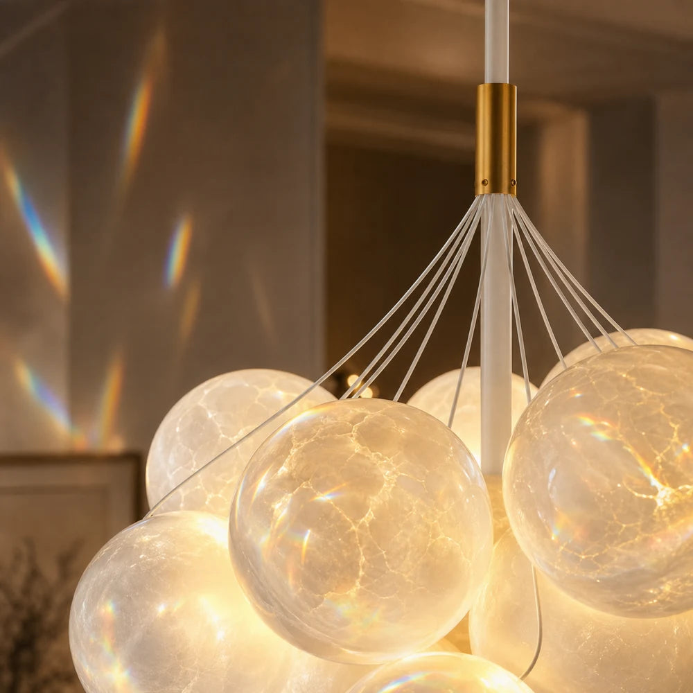 Lustre MODERNE, Type Pendule, LOFT Bagliore, Globe, 7xE27, Hauteur Ajustable, Or - 05_LC816-7GD.png