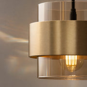 Lustre suspendu LC866/1TN, 1XE27, hauteur réglable, verre et métal - 05_LC866-1TN.png