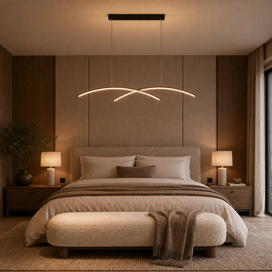 Lustre LED avec télécommande FLUIRA, 52W, Lumière Froid/Chaud/Neutre, Gradable, Noir - 05_LT103BK.png