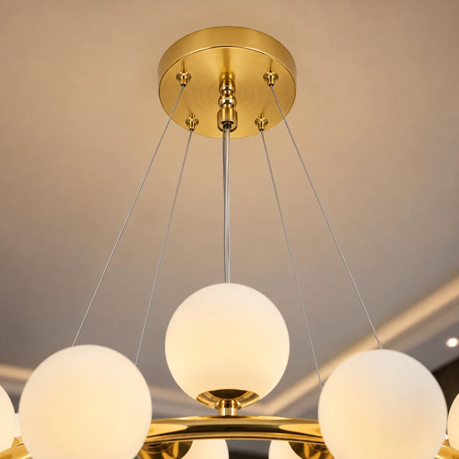 Lustre de chambre LOFT, 25x G9, or blanc, métal, hauteur réglable, moderne - 04_LC802-25GD.png