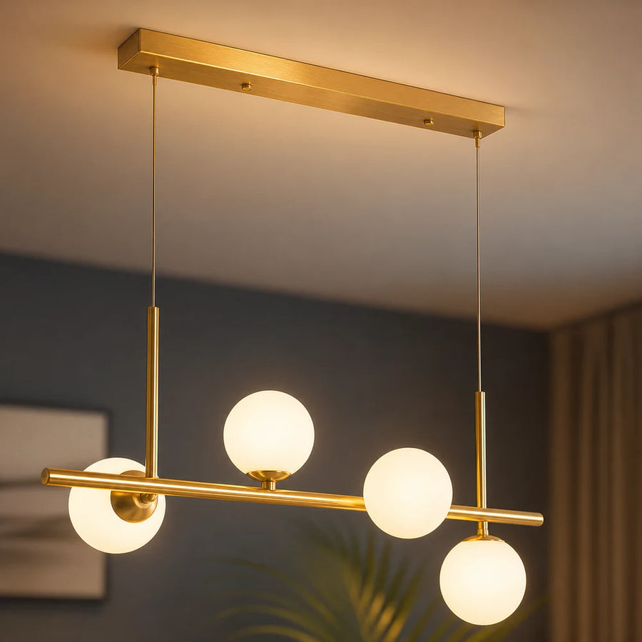 Lustra cu bec moderna LOFT Pavilion, 4x G9, Auriu, Metal, Inaltime Reglabila - 06_LC800-4GD.png