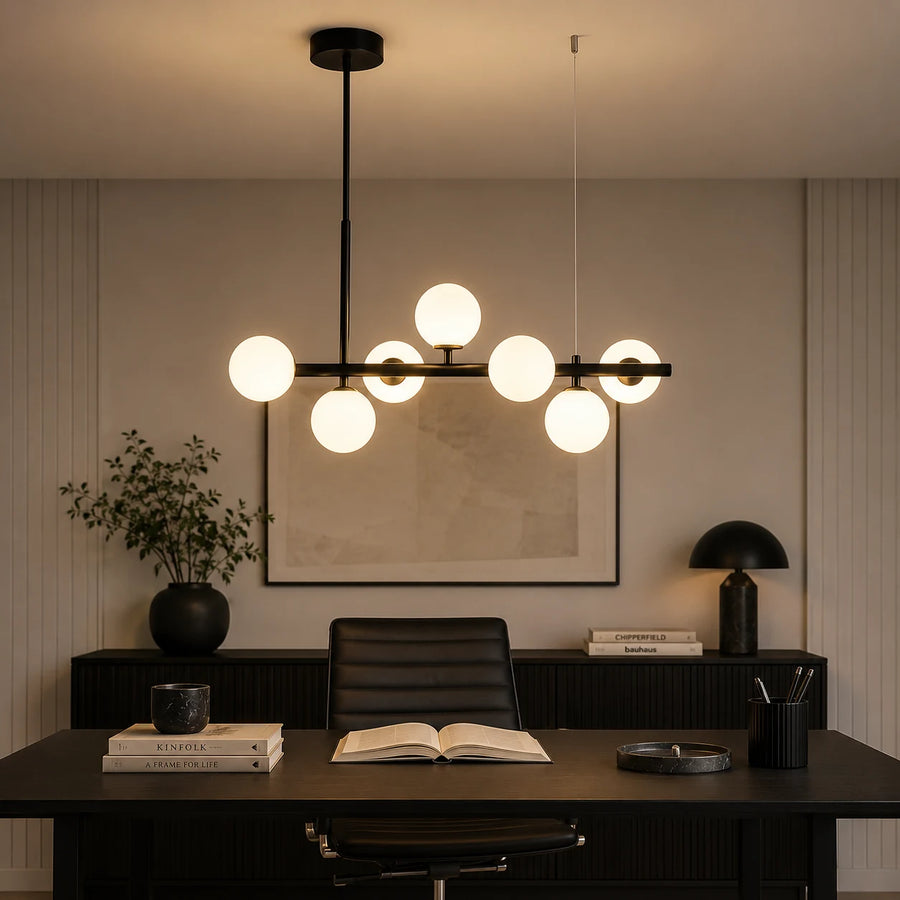 Lustre à ampoule moderne LOFT Pavilion, 7x G9, noir, métal, hauteur réglable - 06_LC800-7BK.png