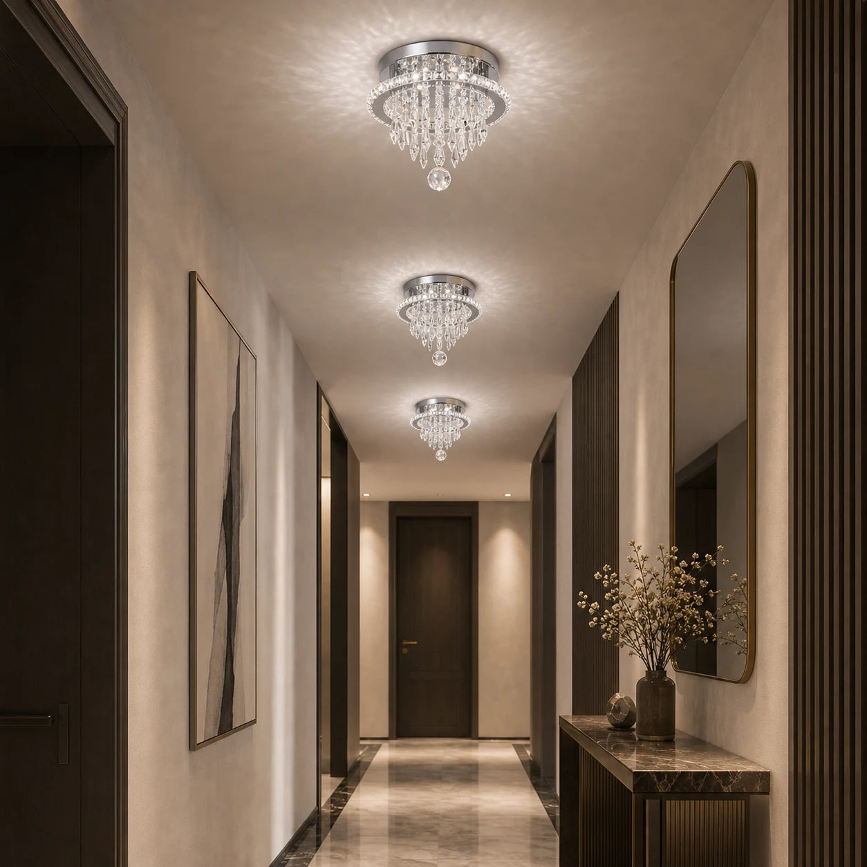Lustre LED rond Alberico, 17 W, lumière froide/chaude/neutre, cristal, chrome brillant - 06_LL010.png