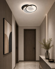 Lustra LED cu telecomanda CHIARA 67W, 3 Cercuri, lumina Rece/Calda/Neutra, Dimabila, Negru - LT633-500R_place_hallway.png