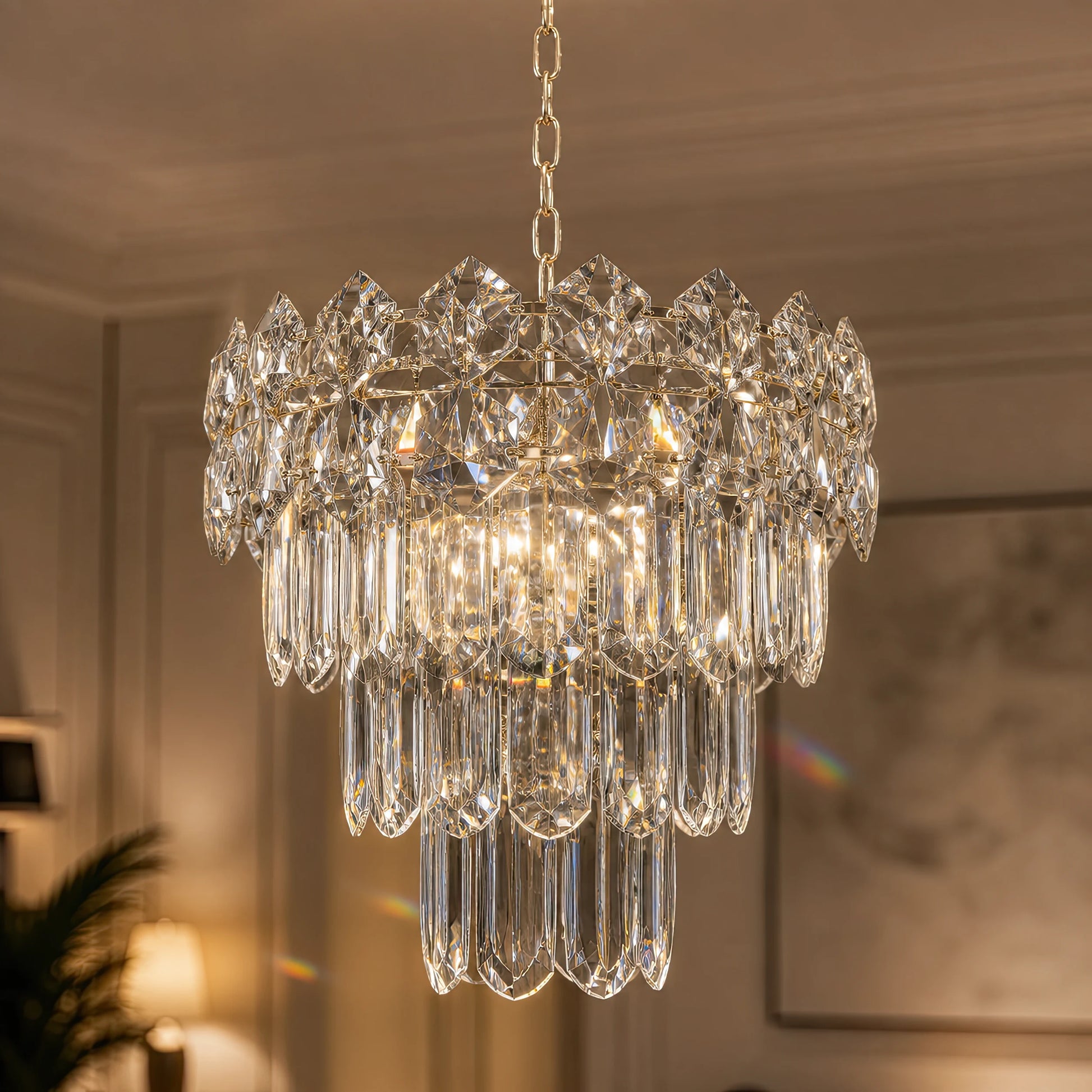 Lustre en Cristal WINDSOR Petito 3xE14, Diamètre 29cm, Chrome Brillant, Hauteur Réglable - 07_CC800-300CH.png