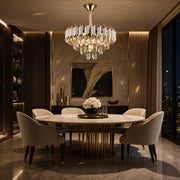 Lustre Cristal VERSAILLES Nobile 5xE14, Diamètre 40cm, Or Brillant et Blanc - 07_CC900-400WH.png