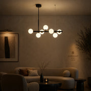 Lustre à ampoule moderne LOFT Pavilion, 7x G9, noir, métal, hauteur réglable - 07_LC800-7BK.png