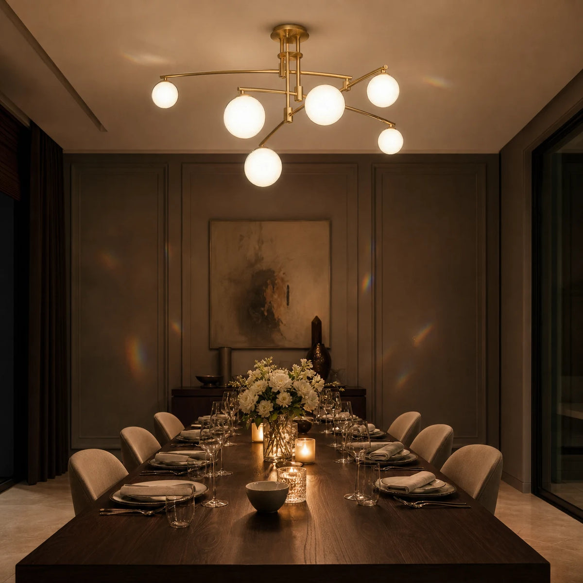 Lustre avec abat-jour rond, Dôme PENTHOUSE, 6x G9, Or, Métal - 07_LC825GD.png