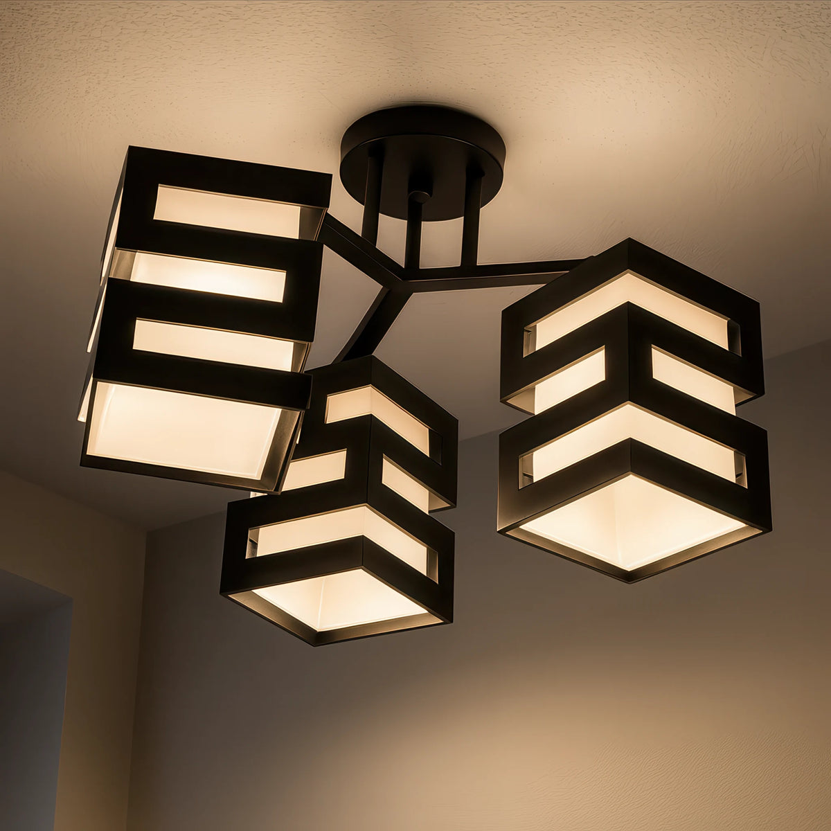 VANJA Lustre avec Abat-Jour Carré, 3 X Douille E27 Blanc/Noir - 07_LC890-3.png