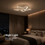 Lustre LED avec télécommande et cristal Alejandro RGB 88W, 5 Fleurs, Lumière Froide/Chaude/Neutre, Dimable, Chrome Brillant - 07_LT071-5.png