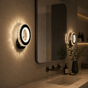 Applique LED NOVA Rotonda, 16W, Noir & Acier Inox, Lumière Chaude/Froide/Neutre - 08_AL073-1BK.png