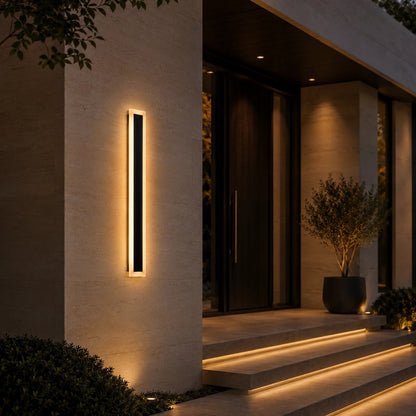 Applique murale LED d'extérieur Mack, longueur 30 cm, 4 W, IP65, métal, linéaire, noir - 08_AX200-300BK.png