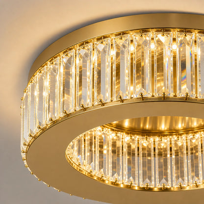 Lustre LED avec télécommande et cristal VERTUS 31W, 50cm, Cercle, Lumière Froide/Chaude/Neutre, Dimmable, Or - 08_LLC150-500GD.png