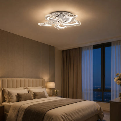 Lustre LED avec télécommande et cristal Alejandro RGB 88W, 5 Fleurs, Lumière Froide/Chaude/Neutre, Dimable, Chrome Brillant - 08_LT071-5.png