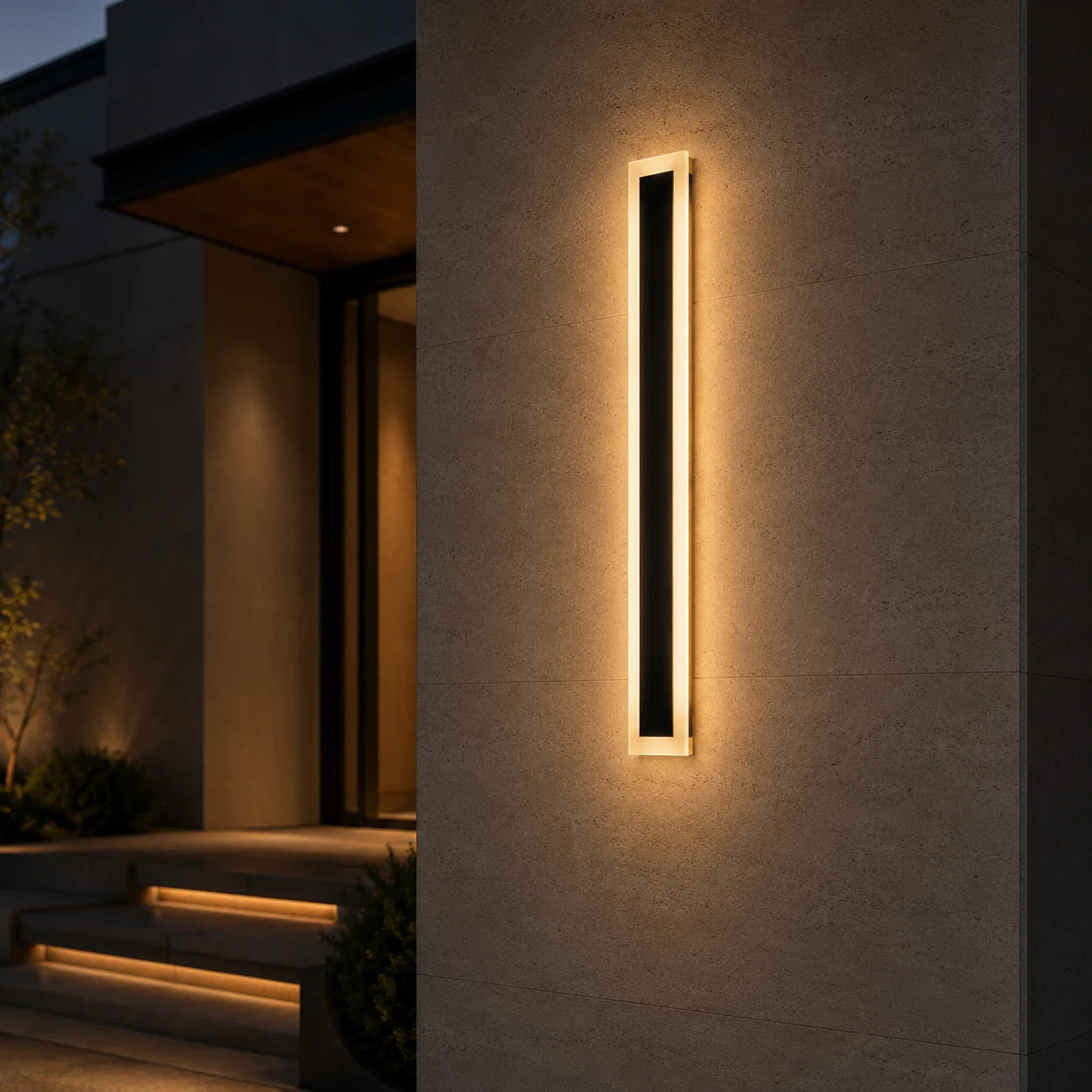 Applique murale LED d'extérieur Mack, longueur 30 cm, 4 W, IP65, métal, linéaire, noir - 09_AX200-300BK.png