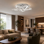 Lustre LED avec télécommande et cristal Alejandro RGB 88W, 5 Fleurs, Lumière Froide/Chaude/Neutre, Dimable, Chrome Brillant - 09_LT071-5.png