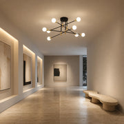 Lustre moderniste Hexa 8 Duo, 8x E27, noir et or, design moderne - 10_LC362-8BKGD.png